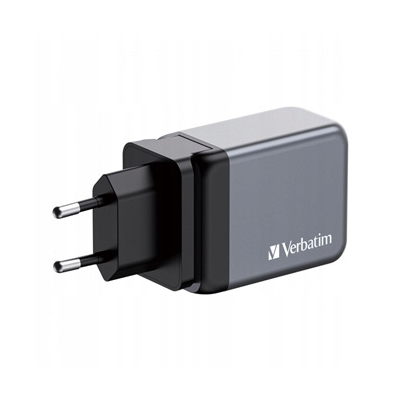 Verbatim, Ładowarka GaN USB 3.0, USB C, szara, 65 W, C,G,A, 32201