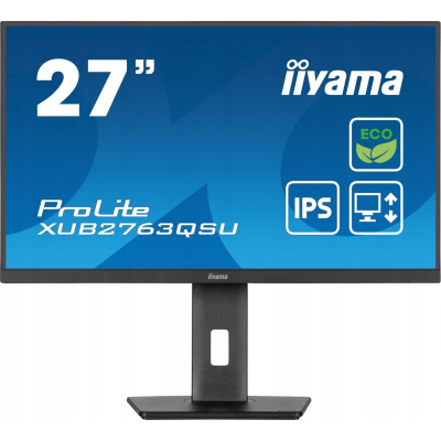 IIYAMA Monitor 27 cali ProLite XUB2763QSU-B1 IPS QHD HAS 100Hz