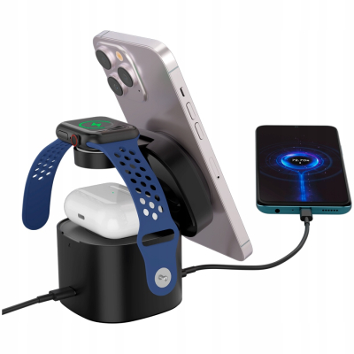 Canyon OnCharge 405 - stacja ładowania 4-w-1 Qi2 Black