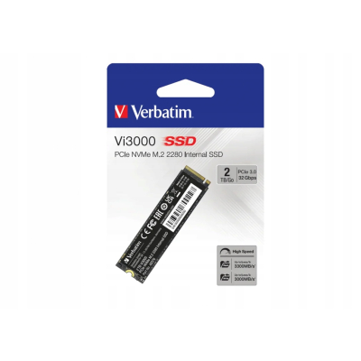 SSD Wewnętrzny Verbatim Vi3000 M.2, 49376, 2000GB, czarny, NVMe