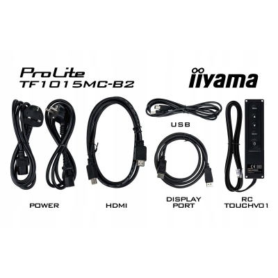 IIYAMA Monitor 10 cali TF1015MC-B3 POJ. 10PKT PIANKA HDMI DP