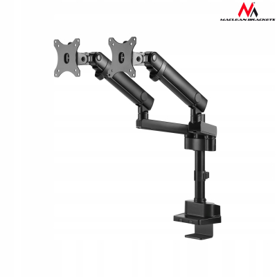 Maclean uchwyt biurkowy na 2 monitory 75x75 100x100 17-32