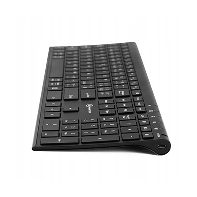 Powerton LIFE ULTRASLIM Klawiatura bezprzewodowa CZ/SK, czarna