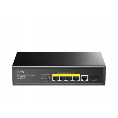 CUDY Przełącznik GS1005PTS1 5xGE PoE+ 1xSFP 120W Sklep KOZIENICE RADOM