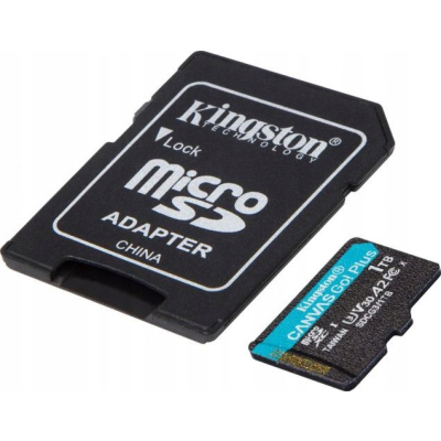 Kingston Karta microSD 1TB Canvas Go Plus 170/90MB/s Adapter