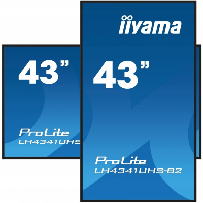 IIYAMA Monitor ProLite LH4341UHS-B2 42.5 cala 24/7 500cd 4K IPS 3xHDMI