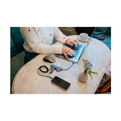 Verbatim USB-C Hub wieloportowy 6-port, 32156, szary, długość kabla 18 cm