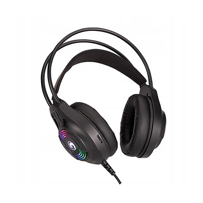 Marvo H8326 słuchawki z mikrofonem, przewodowa, czarna