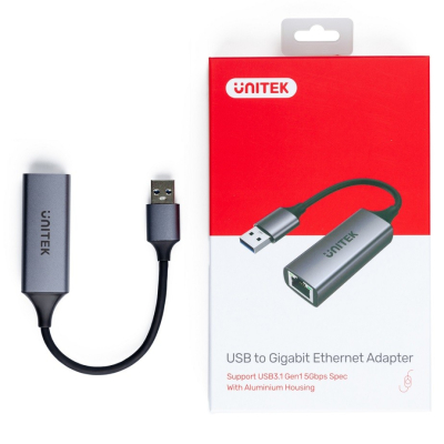 Unitek U1309A Adapter USB-A 3.1 - RJ45 1000 Mbps