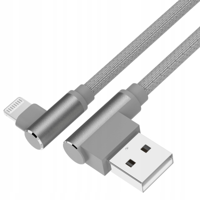 Unitek C14055GY Przewód USB-Lightning kątowy 1m