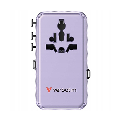 Verbatim, Adapter podróżny ChargeNTravel GaN III USB-C USB-A 70 W 30188