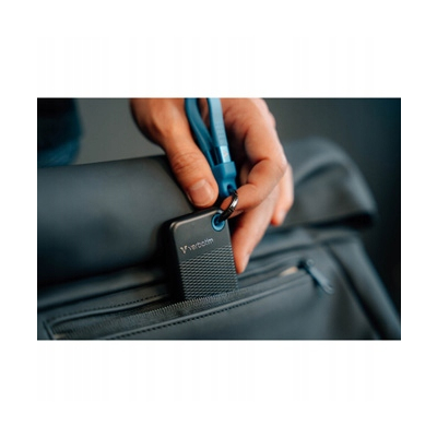 Verbatim SSD Zewnętrzny Pocket SSD Black/Blue 1000GB, niebieski, M.2