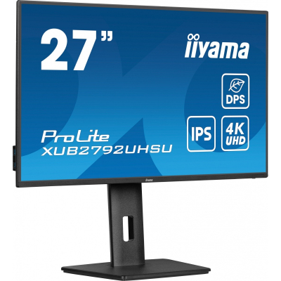 IIYAMA Monitor 27 cali XUB2792UHSU-B6 4K IPS DP HDMI USB-C