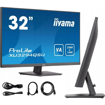 IIyama Monitor 31.5 cala XU3294QSU-B1 VA,WQHD,HDMI
