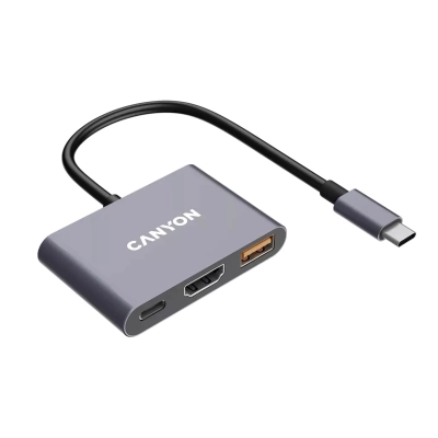 CANYON HUB DS-4 3 w 1 USB-C Szary