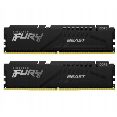 Kingston Pamięć RAM FURY Beast DDR5 32GB 2x16GB 6400 CL32 EXPO Czarna SKLEP KOZIENICE RADOM