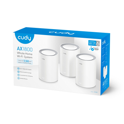 CUDY System WiFi Mesh M1800 (3-Pack) AX1800