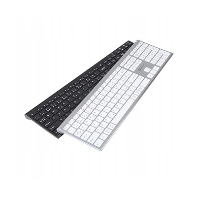 Powerton LIFE ULTRASLIM Klawiatura bezprzewodowa CZ/SK, srebrna