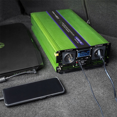 Qoltec Przetwornica Monolith ładowanie baterii UPS 2000W 4000W 12V/230V |Cz