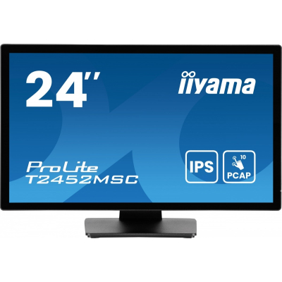 IIYAMA Monitor 24 cale T2452MSC-B1AG 10 PKT. POJ,IPS HDMI DP 7H USB 400cd