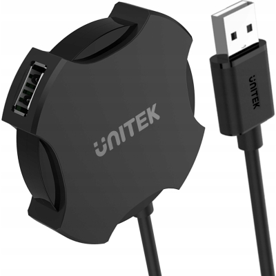 Unitek Y-2178 hub 4x USB 2.0 micro - czarny