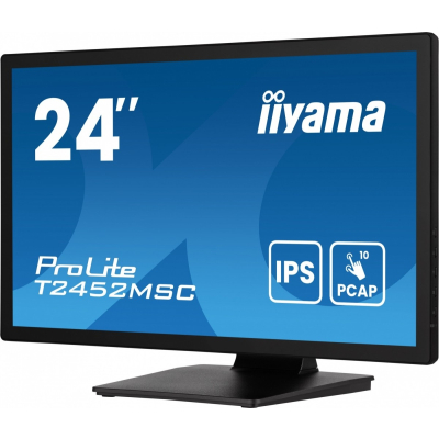 IIYAMA Monitor 24 cale T2452MSC-B1AG 10 PKT. POJ,IPS HDMI DP 7H USB 400cd