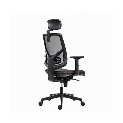 Powerton ERGO TINA Ergonomiczny fotel biurowy, Szary