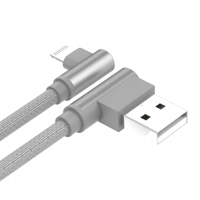 Unitek C14055GY Przewód USB-Lightning kątowy 1m