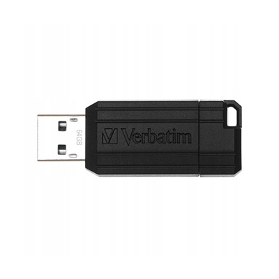 Verbatim USB flash disk USB 2.0 64GB PinStripe StoreNGo czarny 49065 USB A