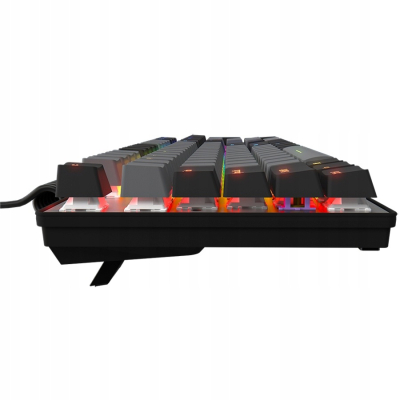 LORGAR Klawiatura Gamingowa Azar 514, przewodowa, RGB, Czarna
