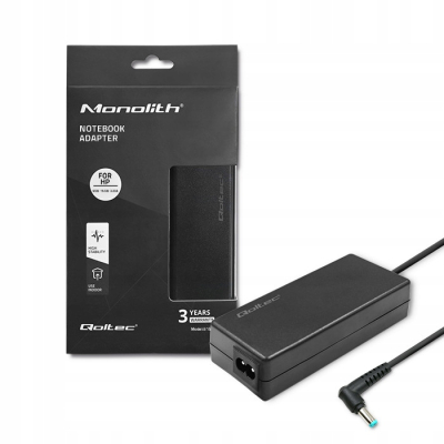 Qoltec Zasilacz do HP 65W 19.5V 3.33A 4.5*3.0+pin Slim 51555