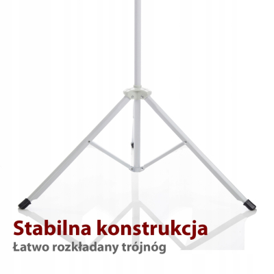 EKRAN RĘCZNY NA STATYWIE 4:3 120