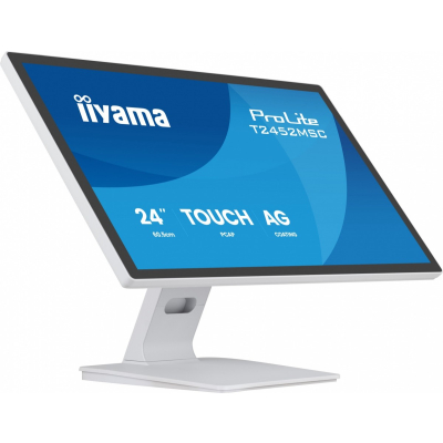 Monitor iiyama 24 cale T2452MSC-W1AG FHD 10PKT POJ IPS HDMI DP 400cd biały