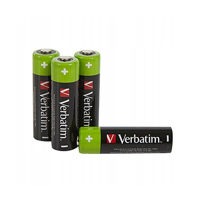 Akumulatorki, AA (HR6), 2500 mAh, Verbatim, 4-pack 49517