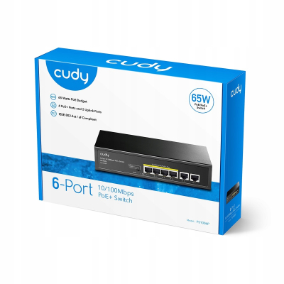 CUDY Przełącznik FS1006P 6xFE (4xPoE+) 65W SKLEP KOZIENICE RADOM