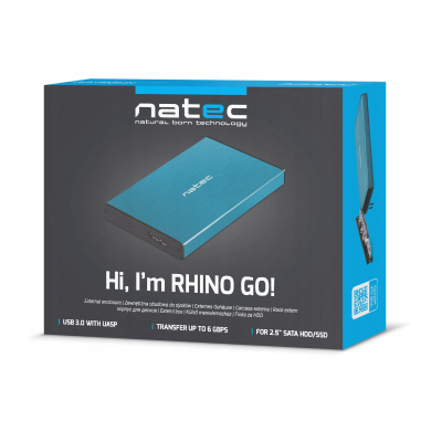 KIESZEŃ NA DYSK SATA NATEC RHINO GO 2.5 USB3.0 ALU