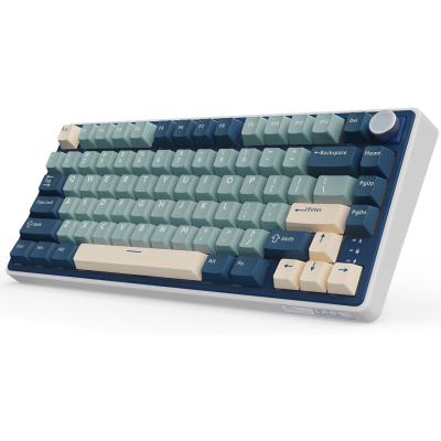 ROYAL KLUDGE R75 Sky Cyan Gaming Keyboard Brown switch