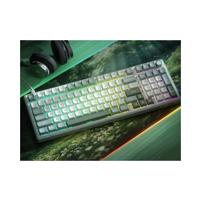 ROYAL KLUDGE RK R98Pro Sky Cyan Gaming Keyboard Beige switch