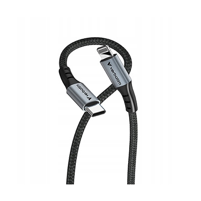 Verbatim USB kabel USB C (M) - USB lightning (M) 60W 1.2m czarny box 31844