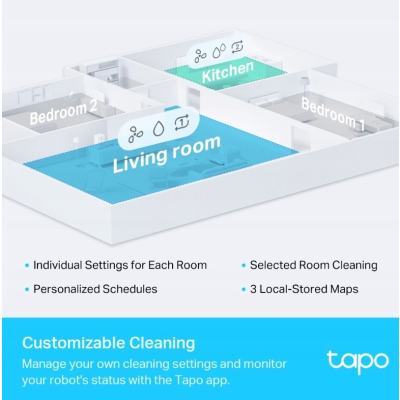 TP-LINK Robot odkurzający i mopujący z czujnikiem LiDAR Tapo RV30 LiDAR