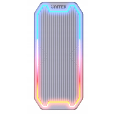 Unitek Obudowa dysku M.2 SSD NVMe/SATA 10Gbps RGB