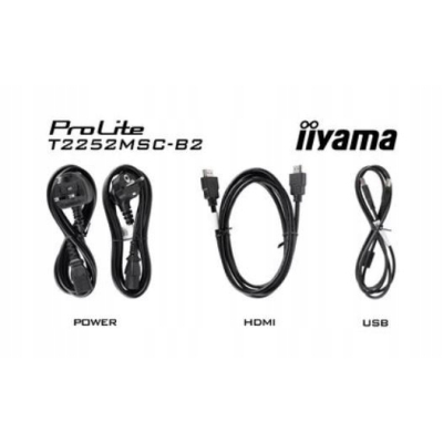 IIYAMA Monitor 22 cale T2252MSC-B2 10 PKT. POJ IPS HDMI DP 2x1W 7H Sklep KOZIENICE RADOM