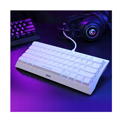 Marvo HECATE 61R klawiatura przewodowa (USB) US, biała mechaniczna