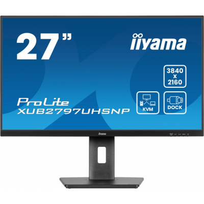 IIYAMA Monitor 27 cali XUB2797UHSNP-B1 4K IPS DP HDMI USB-C Pivot HAS