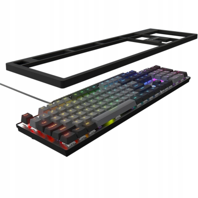 LORGAR Klawiatura Gamingowa Azar 514, przewodowa, RGB, Czarna