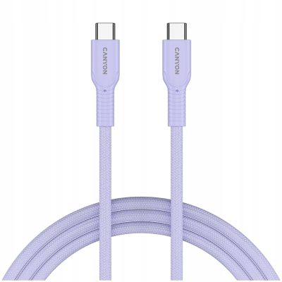 Canyon OnWire 60CL - kabel USB-C do USB-C 60 W, 1 m (fioletowy)