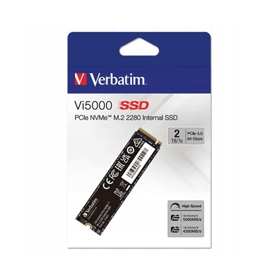 SSD Wewnętrzny Verbatim Vi5000 M.2, 31827, 2000GB, czarny, NVMe