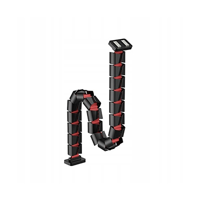 Powerton ERGO GANSO PRO Organizer kabli, czarno-czerwony