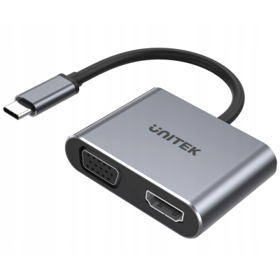 Unitek D1049A HUB USB-C na HDMI VGA USB PD