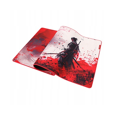 Marvo Podkładka pod mysz, MONKA ZOWA XL, czerwono-biała, 900 x 400 x 3.5 mm